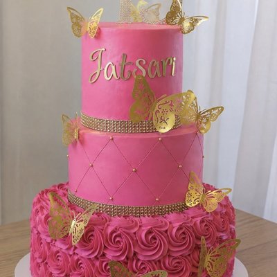 Three Tier Custom Cake