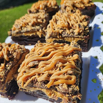 Caramel Reese's Cup Brownies 