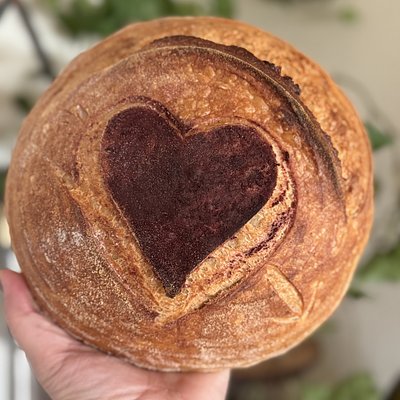 White Chocolate Raspberry Sourdough Loaf