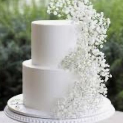 Two Tier Wedding Cake 8”, 10”