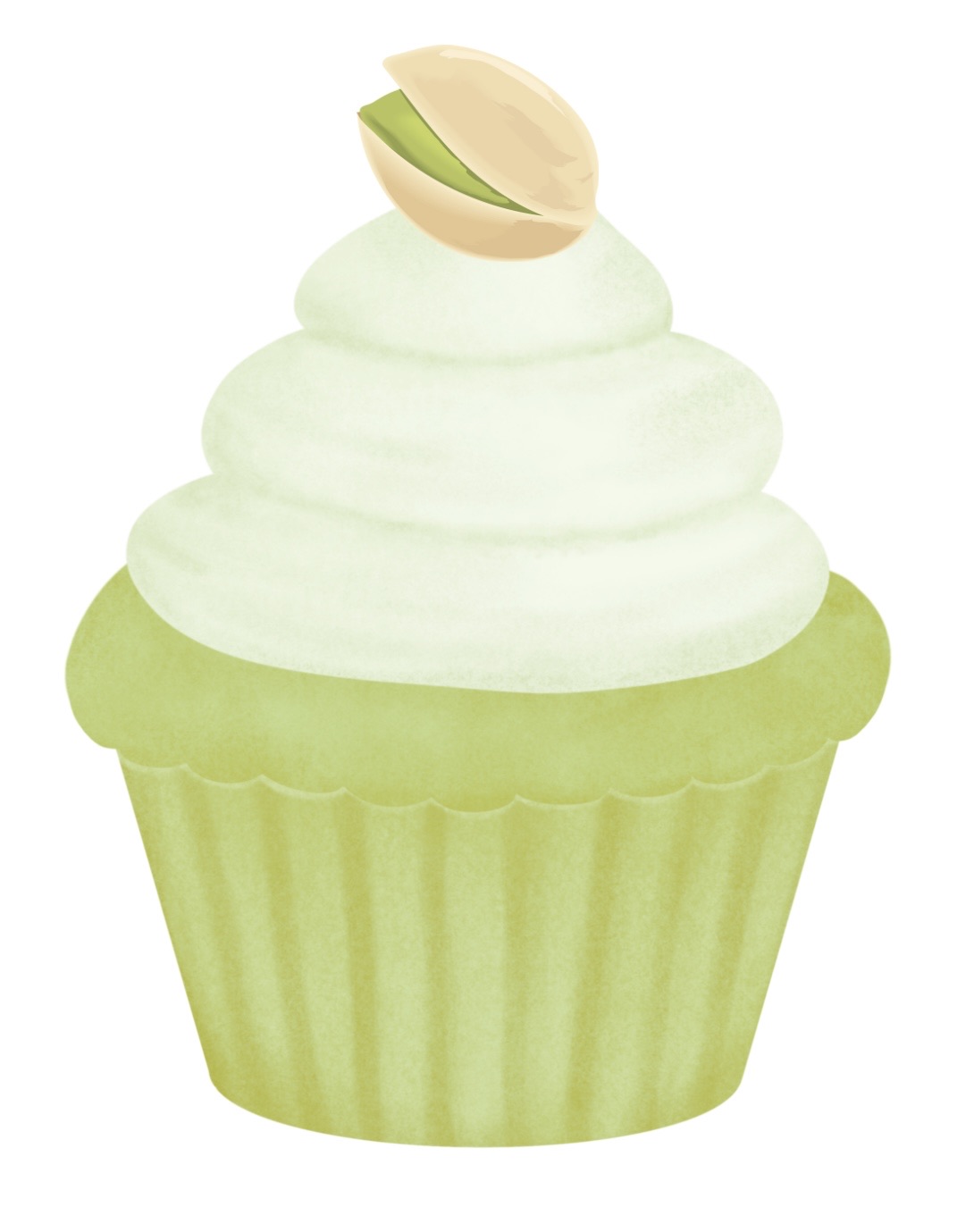 Pistachio Crumble Cupcake