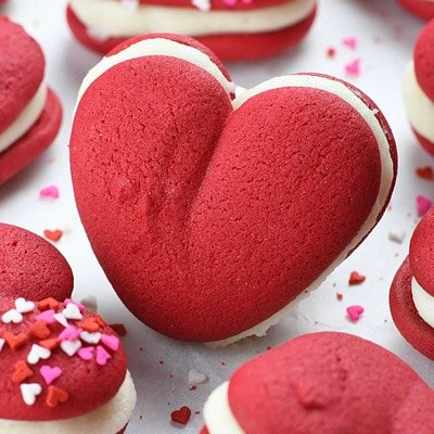 Valentines Whoopie Pies 4 Count