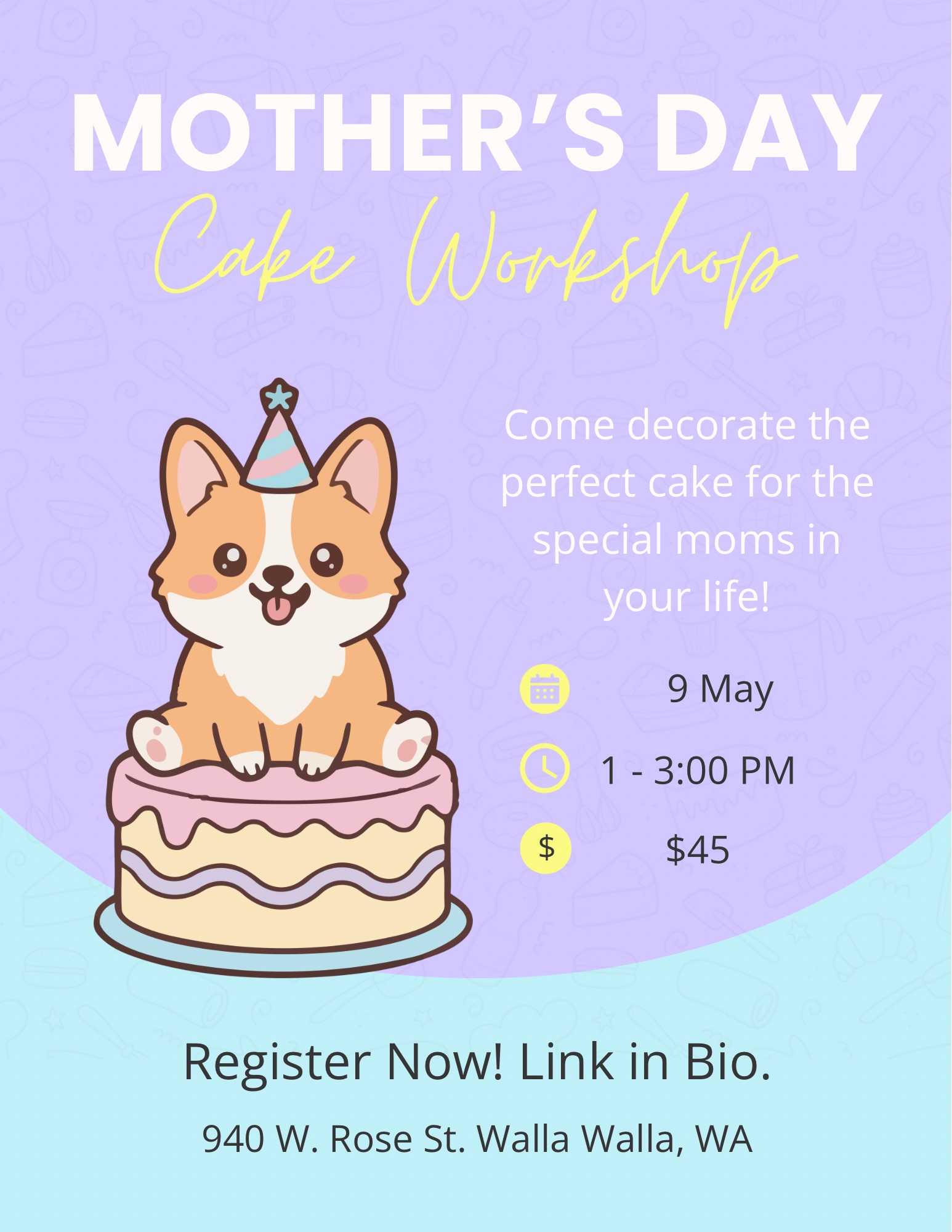 Mother’s Day Cake Class