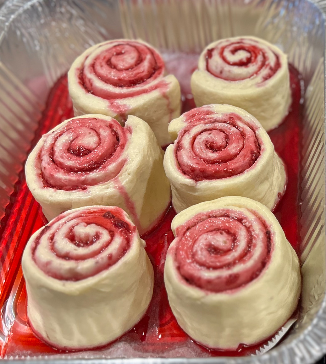 Lemon Raspberry Sweet Rolls 