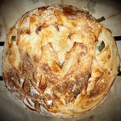 Jalapeño & Monterey Jack/Cheddar Sourdough  