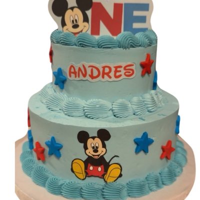 Two Tier Cake 15-20 Servings 