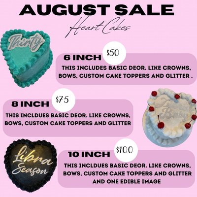 August Heart Cake Special 