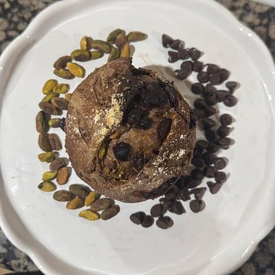 Double Chocolate Pistachio Sourdough Loaf