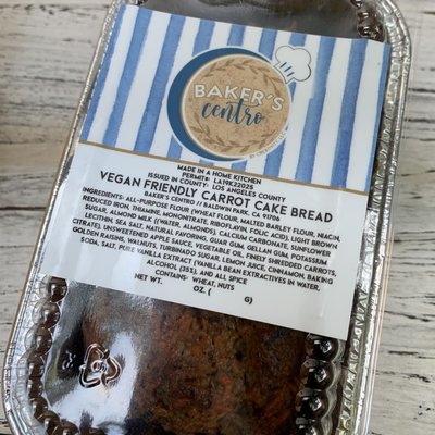 Vegan friendly Carrot Cake Loaf