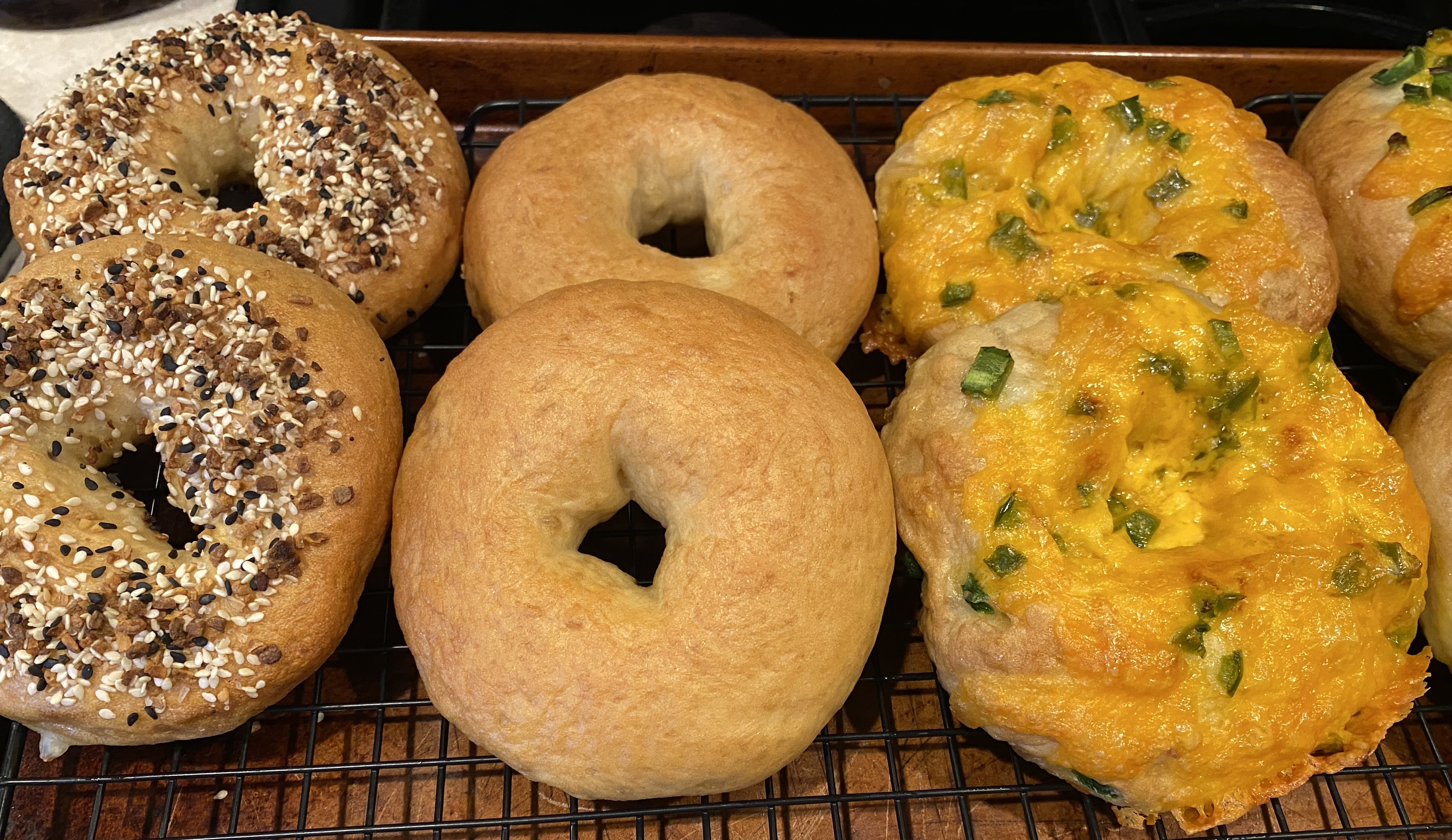 Variety Bagels - Plain - Jalapeño And Cheddar - Seasoned