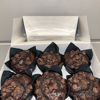 Double Chocolate Muffins (6 Count)