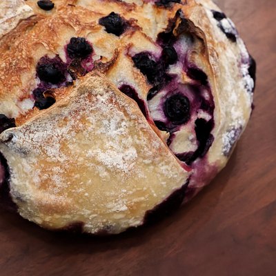 Blueberry Lemon Artisan Sourdough Boule 