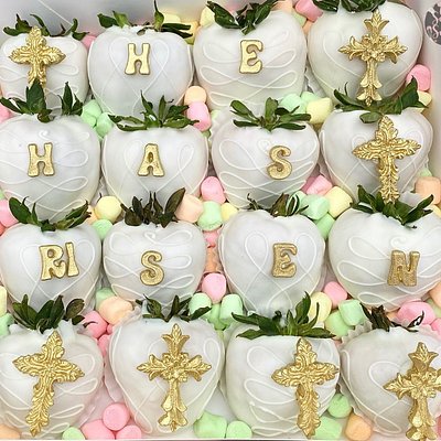 “He Has Risen” Strawberries