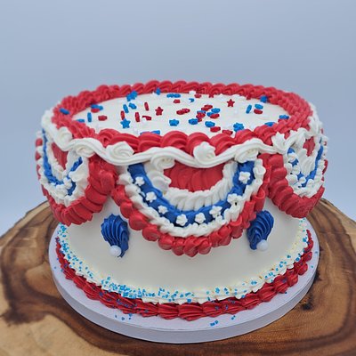 Star Spangled Banner Cake 6"