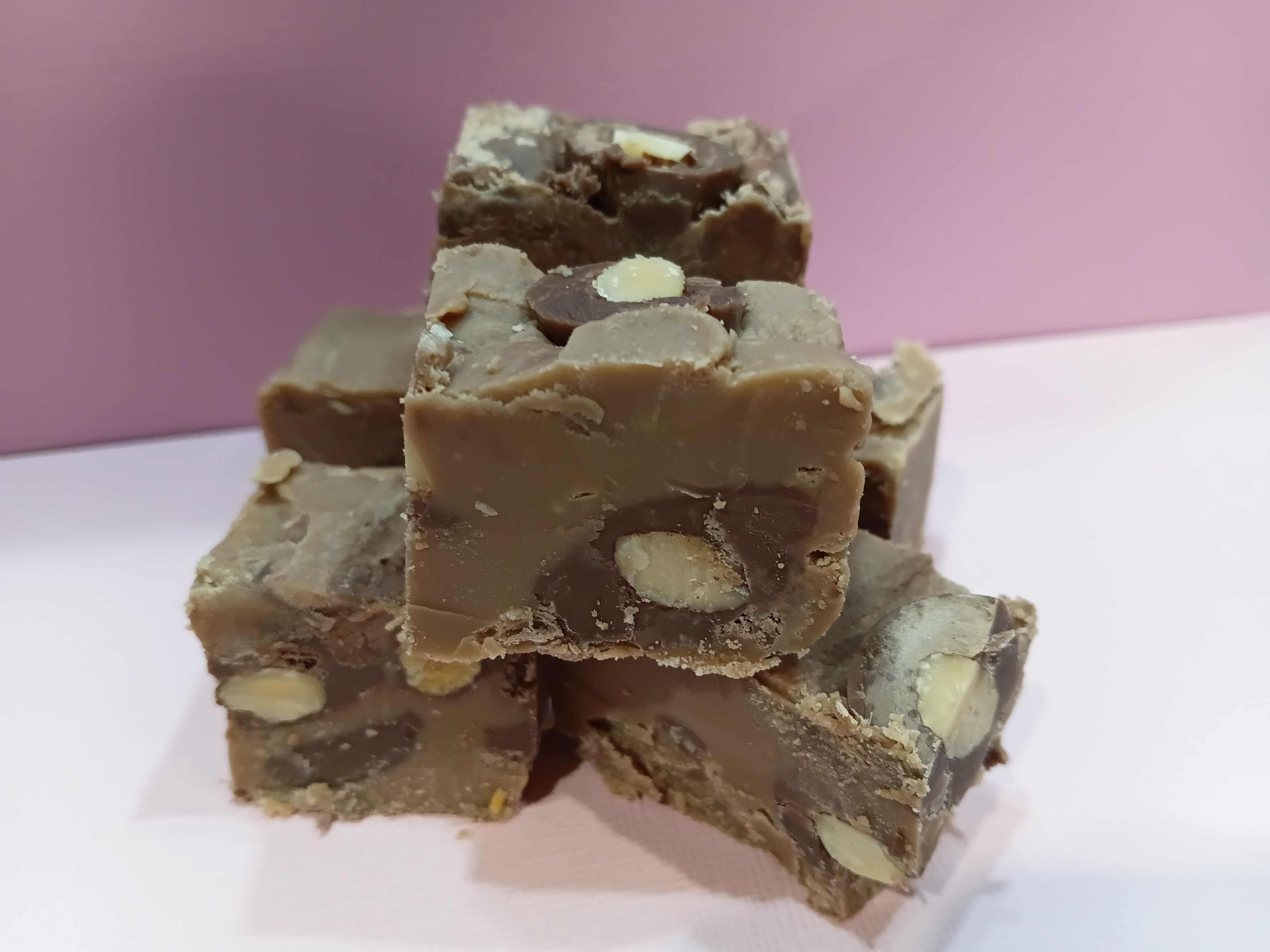 Chocolate Scorched Almond Fudge