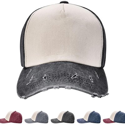 Ripped Brim Trucker Hat 