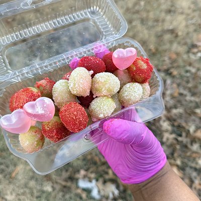 Valentine’s Day 13/14 ONLY :  20 Kinky INFUSED Sour Patch Grapes (Alcohol Infused) 