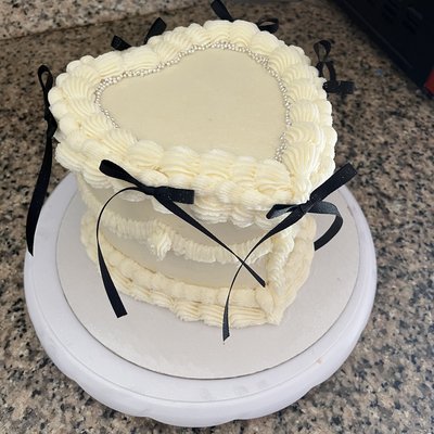 3 Layer Heart Cake “6”