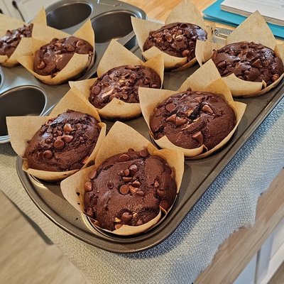 Double Chocolate Chip Muffins 