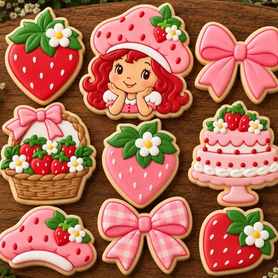 Strawberry Shortcake Birthday Party Cookies? 