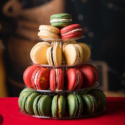Macaron Christmas Tree Tower