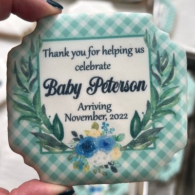 Custom Printed Cookie Dozen, Basic Shape, Full Coverage Print, 1 Design