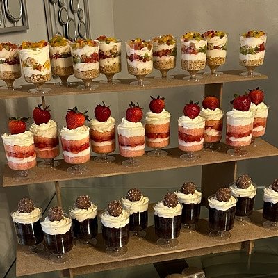 Dessert Cups (Various Flavors Available) Mixed Fruits - Strawberry - Ferrero - Mango 