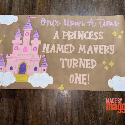 Princess Birthday Banner