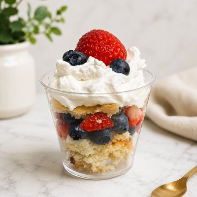 Summer Berry Shortcake  Cups
