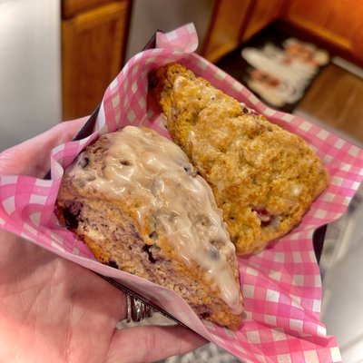 2 Cranberry Orange Sourdough Scones
