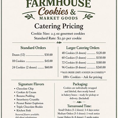 Catering Cookies