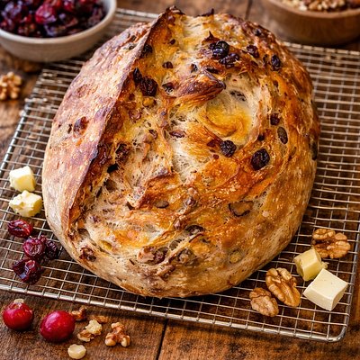 🍒Berry White – Cranberry, White Chocolate & Walnuts