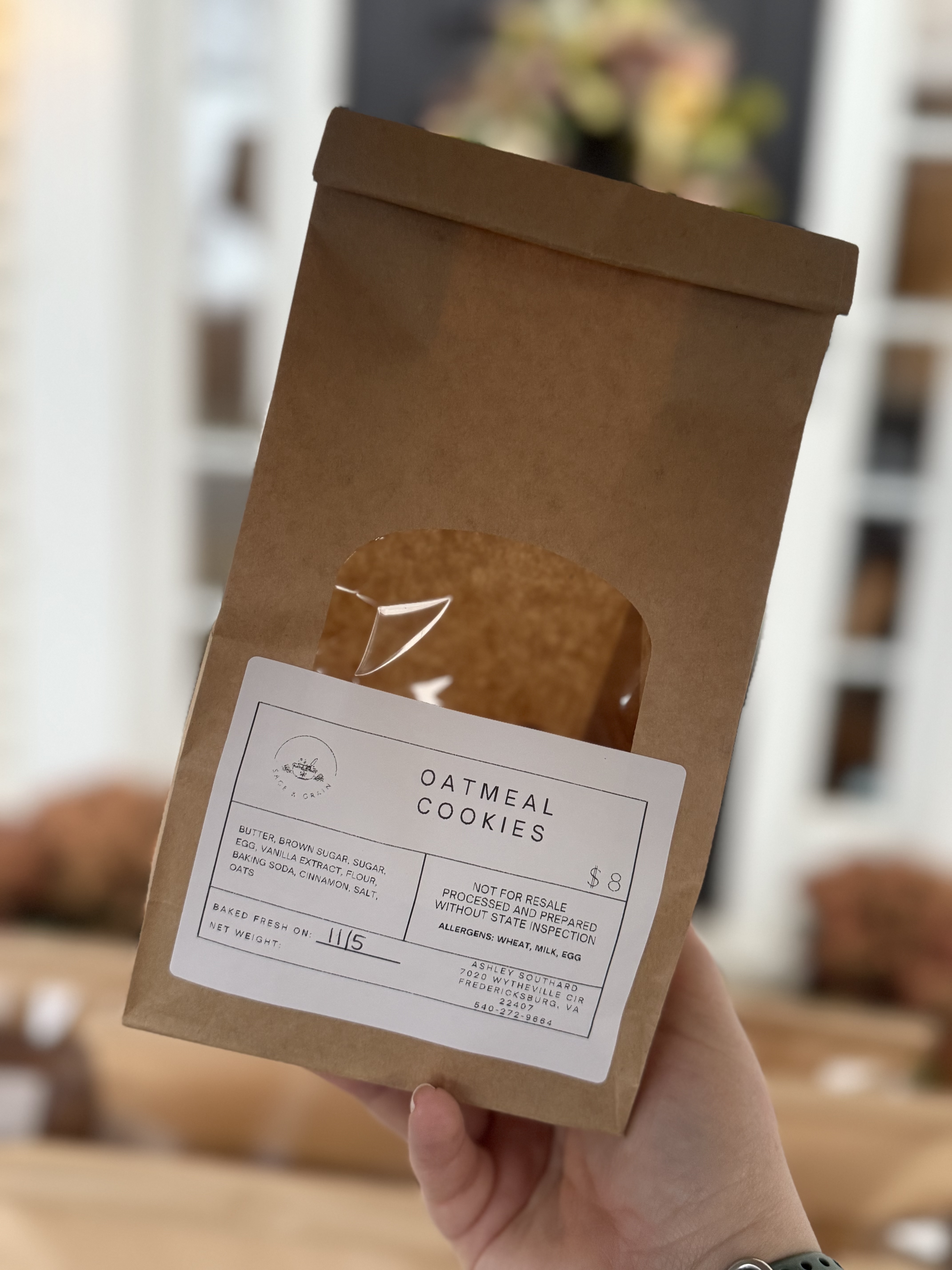 1 Dozen Oatmeal Cookies