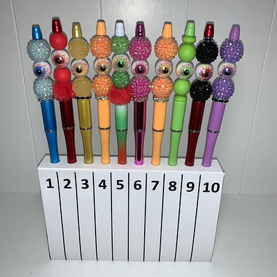Eyeball Beaded Pens --- To Order Please Note The Number That Corresponds To The Pen(s) You Would Like To Purchase 