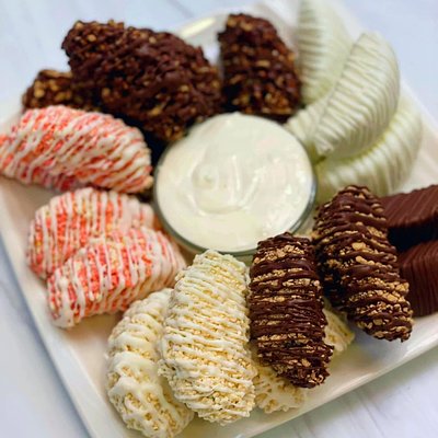 Chocolate Covered Apple Slices 