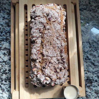 Pecan Streusel Pumpkin Bread