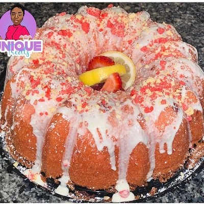 Strawberry Lemonade Pound Cake