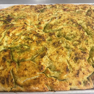 Fresh Garlic Herb Focaccia