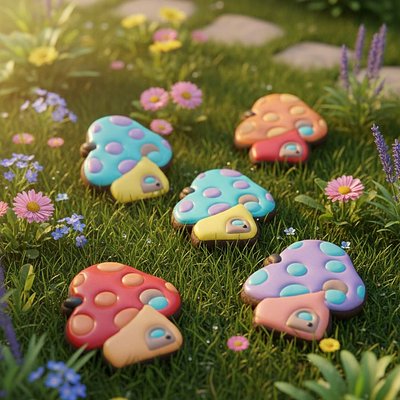 Mushroom Gnome Houses