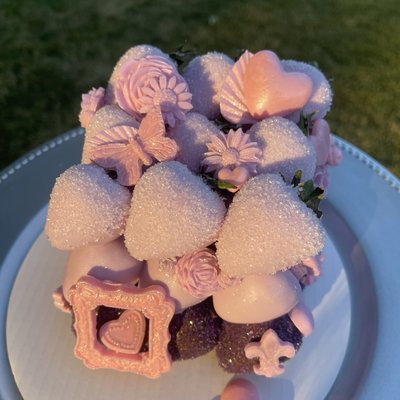 3 Layered Chocolate Strawberry cake
