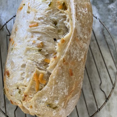 Jalapeño Cheddar Sourdough Loaf