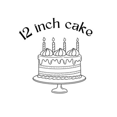 12 Inch Cake