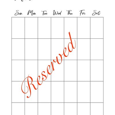 Reserved Date Retainer 