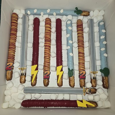 Dipped Pretzel Rods 