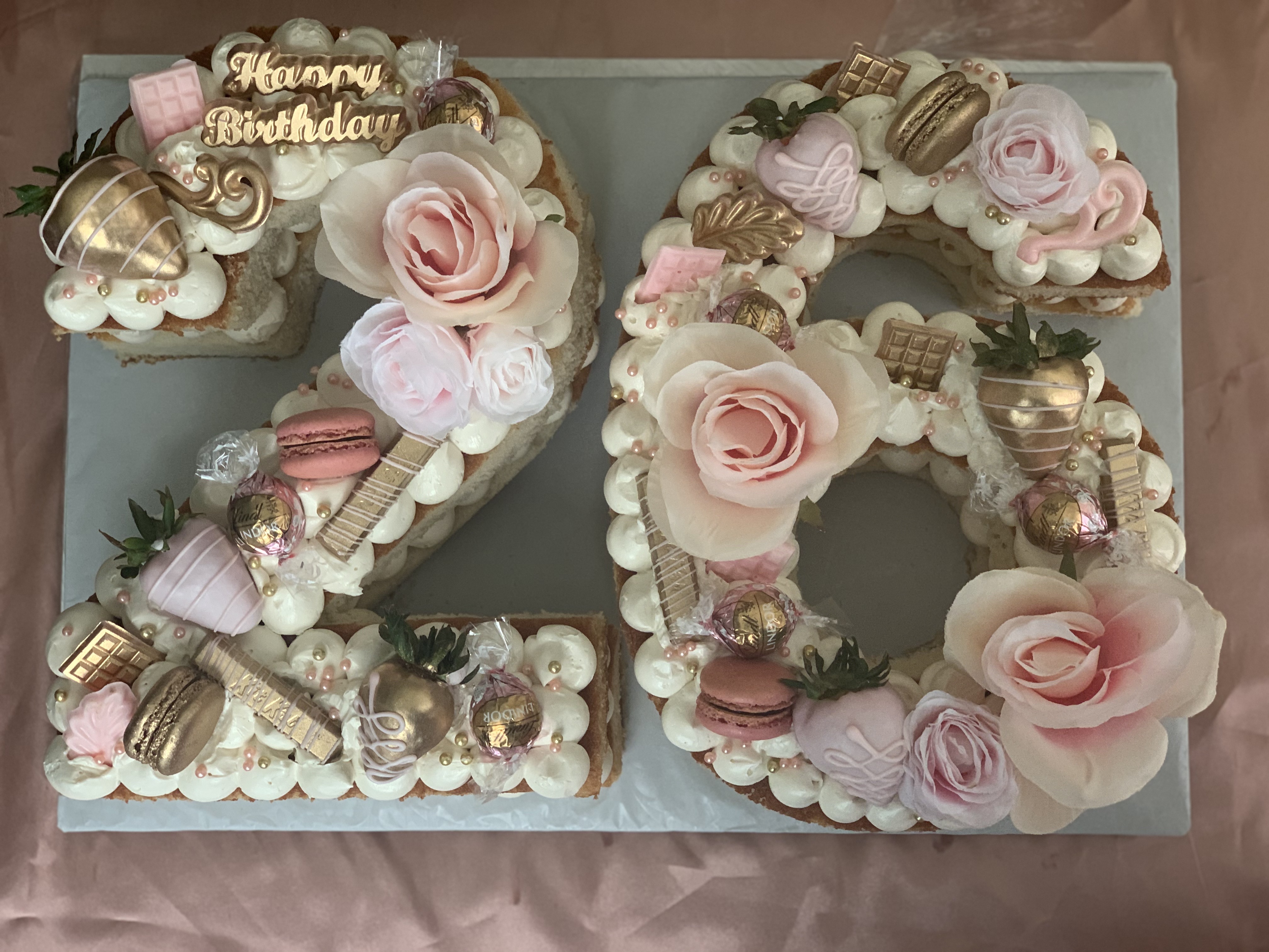 Double Digit/Two Letter Cake