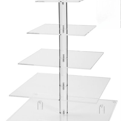 5 Tier Square Acrylic Tower 