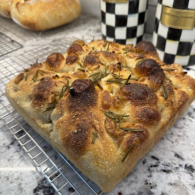 Roasted Garlic & Rosemary Focaccia