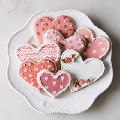Valentines Decorated Cookies 