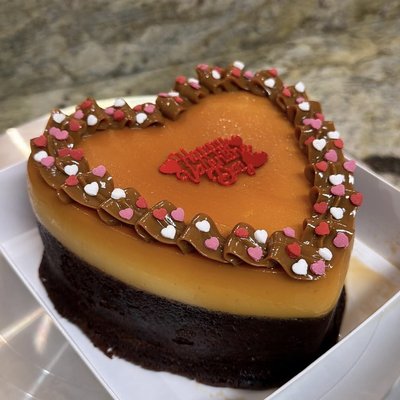 6 Inch Heart Chocoflan