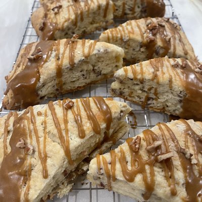 Sourdough Brown Sugar Pecan Scone